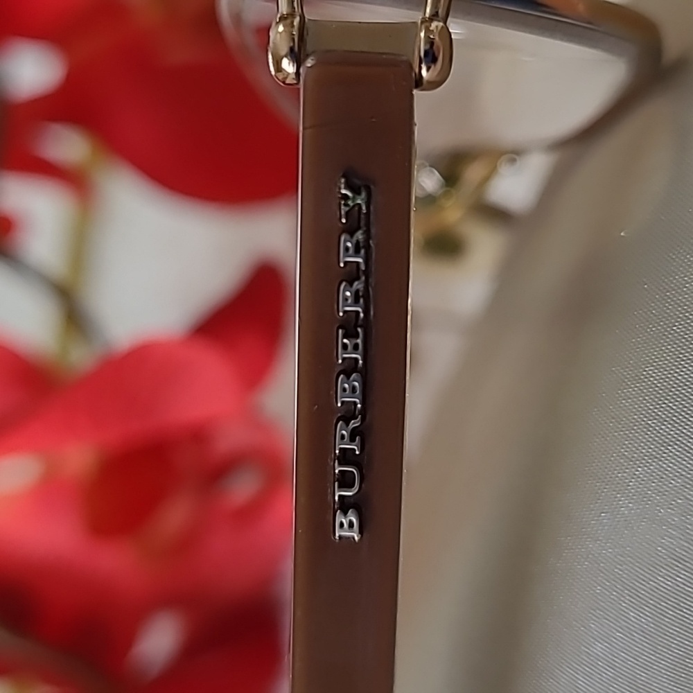 Vintage Burberry Frames Prescription eyeglasses B 1015 1011 preowned Gold Brown - Picture 5 of 11